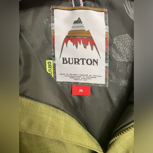 Burton Dryride Snowboard Ski Insulated Womens Hooded Full Zip Coat Jacket medium - Picture 5 of 14